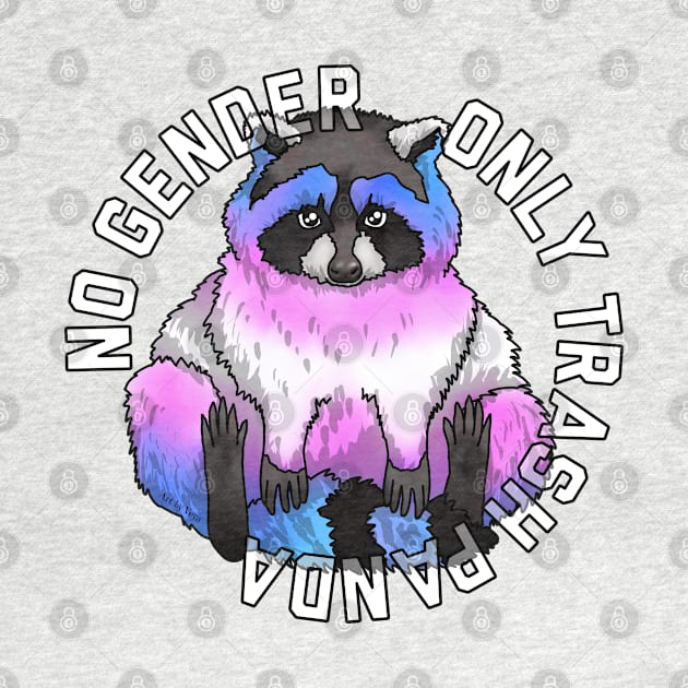 No Gender. Only Trash Panda Trans by Art by Veya